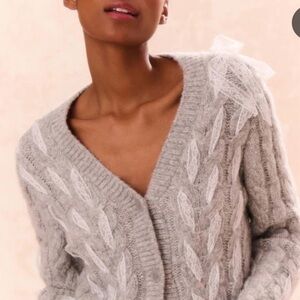 And Now This  NWT cardigan sweater with lace XS